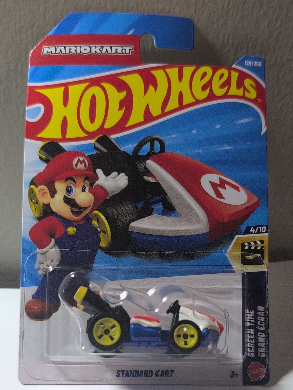 Hot Wheels Standard Kart Super Mario HW Mattel NEW Ships Secure In Box